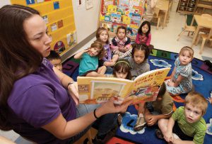 Early childhood studies researchers often collaborate with caregivers at UF’s on-campus Baby Gator Child Development and Research Centers.