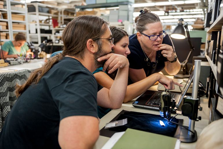 Kitty Emery with students