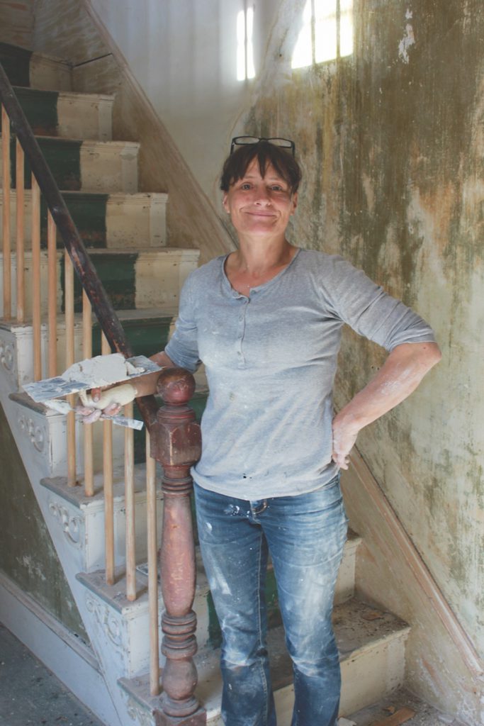 Architectural conservationist Pen Austin strives to restore homes with materials that the original builders would have used, so the old and the new “behave in the same way.”