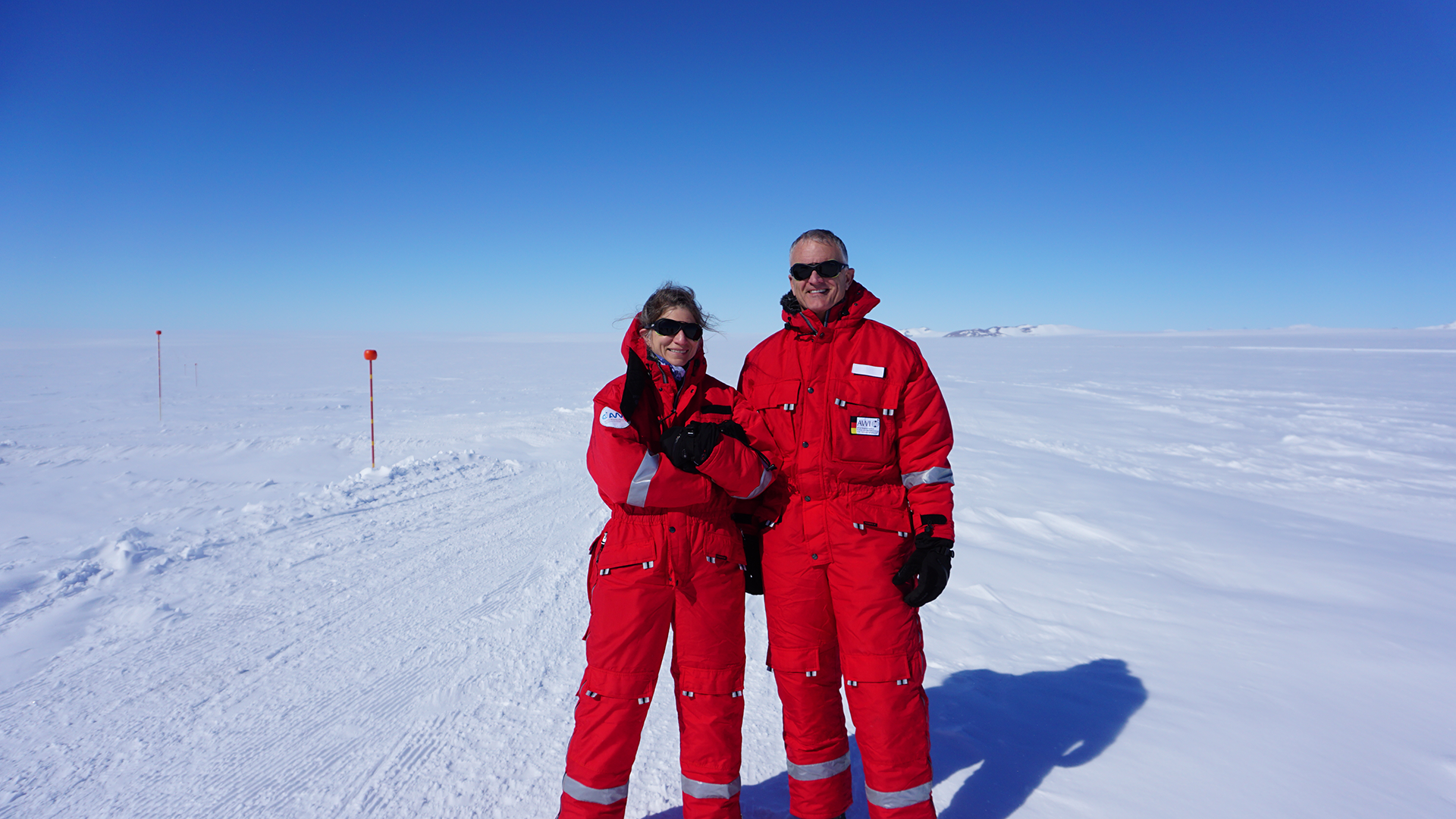 Researchers in Antarctica, Anna-Lisa Paul and Rob Ferl