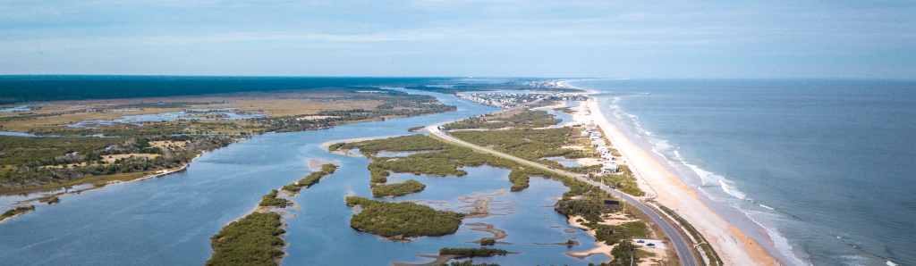 The coast from the Whitney Lab up to the San Sebastian River is a prime location to test iCoast