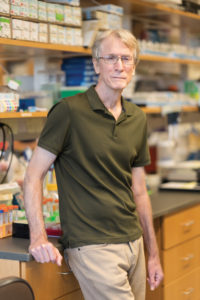 David Borchelt in research lab