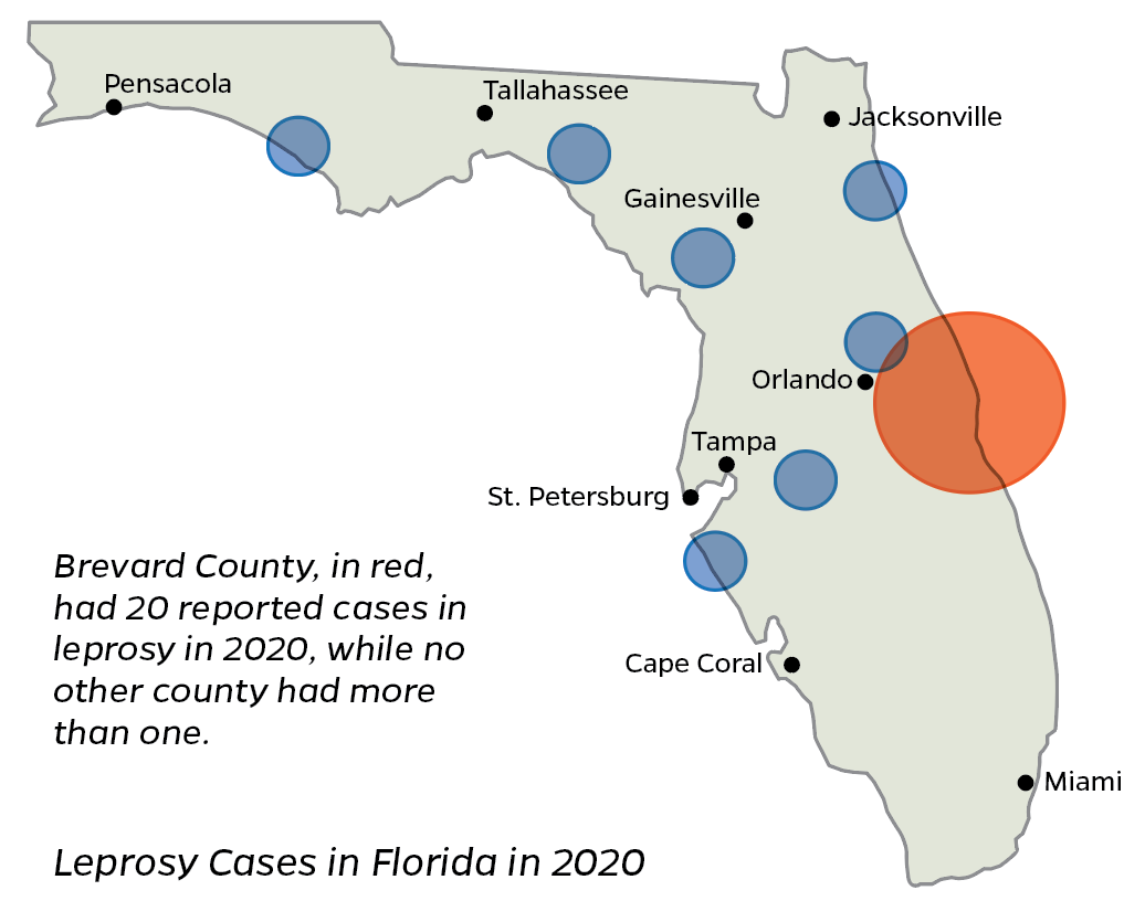 Leprosy-cases-in-FL-in-2020 - Explore Magazine